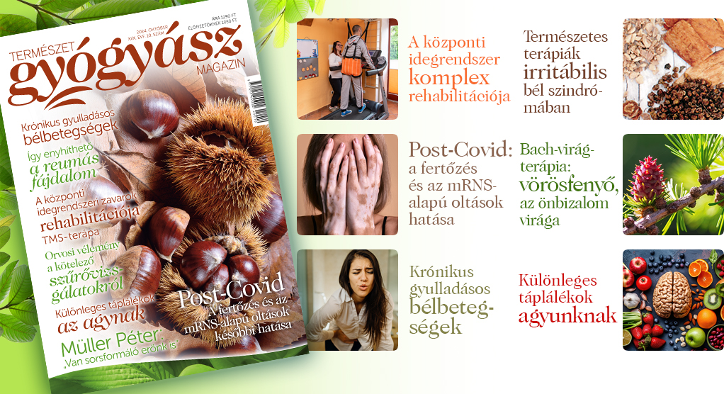 Természetgyógyász magazin, október, 2024