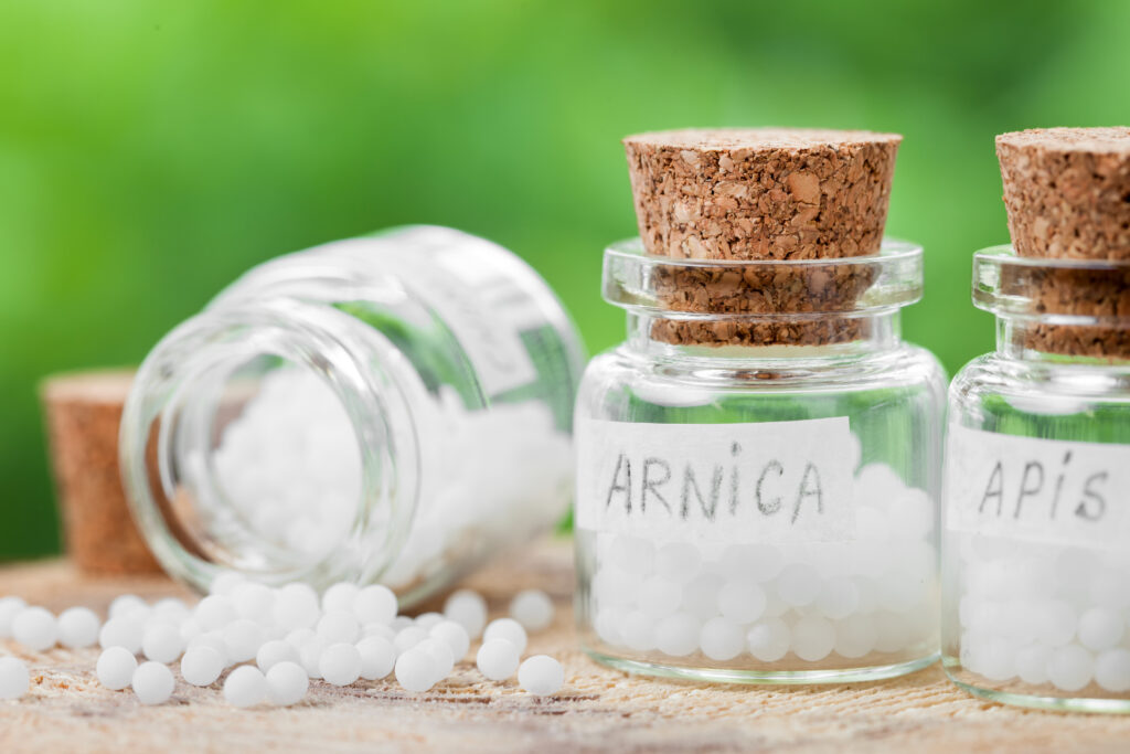 Homeopátia kis üvegekben
