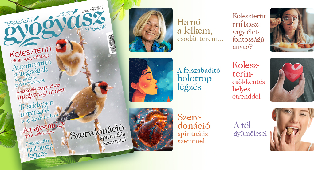 Természetgyógyász Magazin februári tartalom