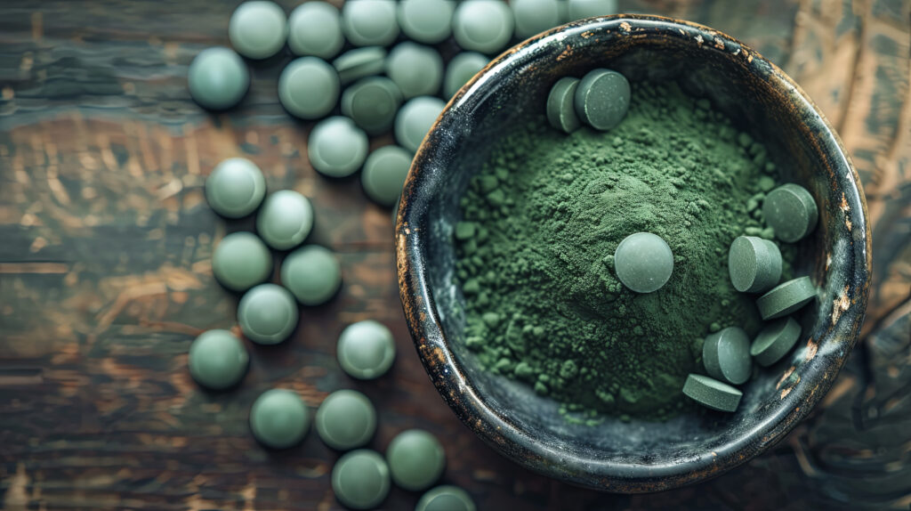 Spirulina por és tabletta