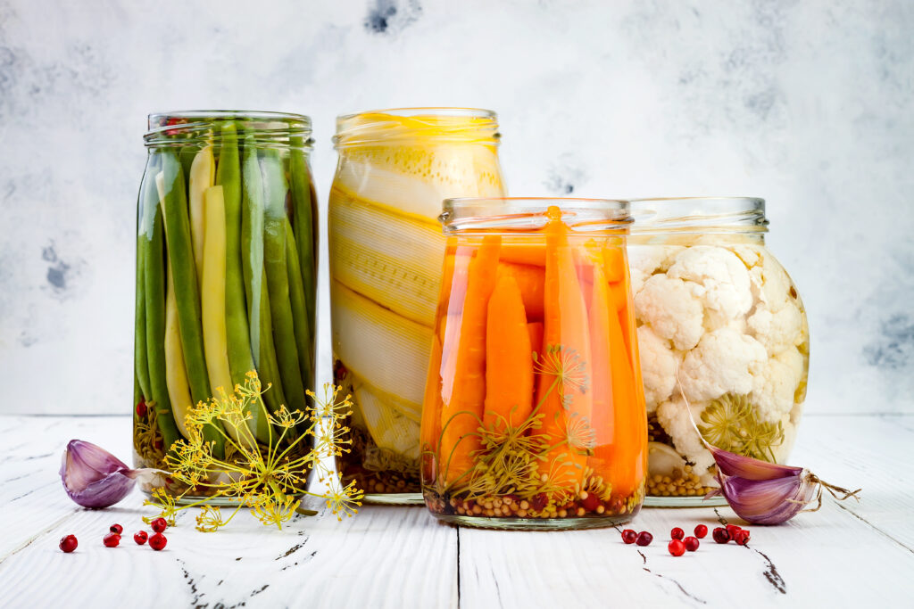 Fermentált zöldségek.